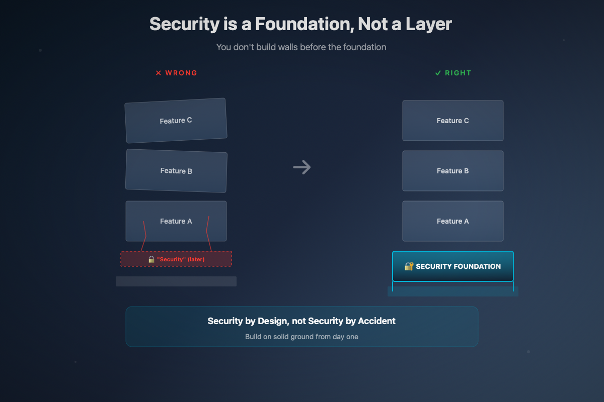 La sécurité comme fondation d'un projet