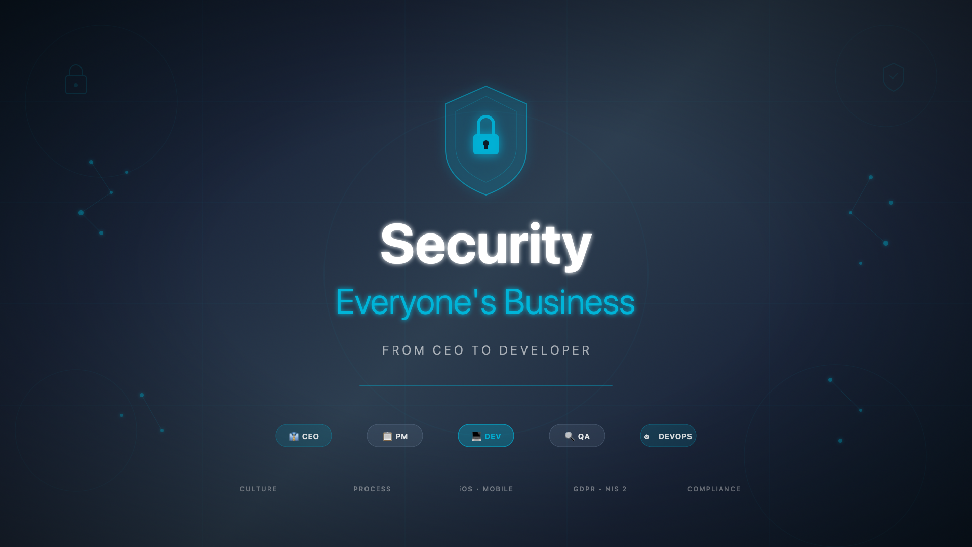 La sécurité est l'affaire de tous : du CEO au développeur