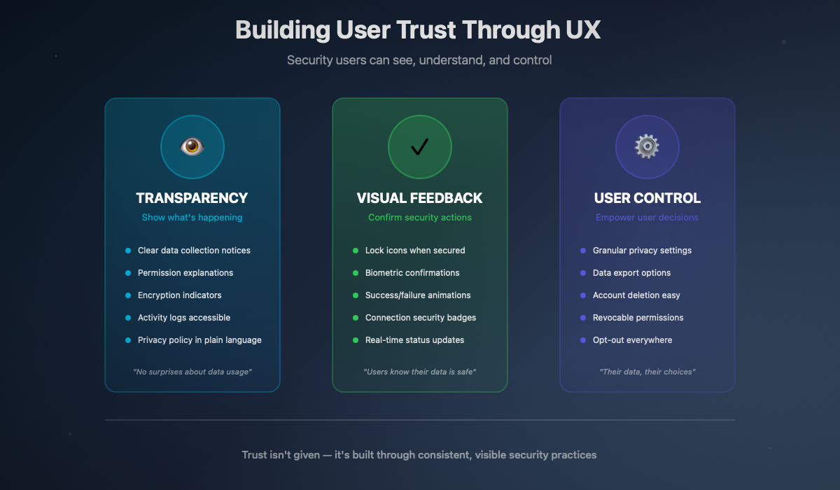 UX de confiance sécurité