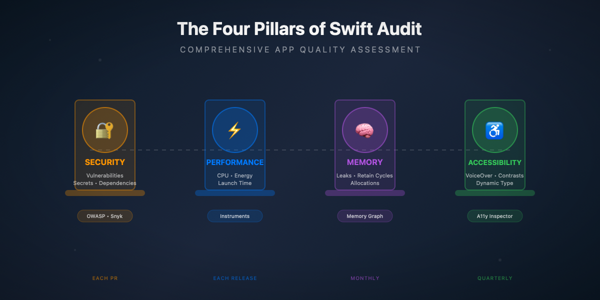 Les quatre piliers d'un audit Swift