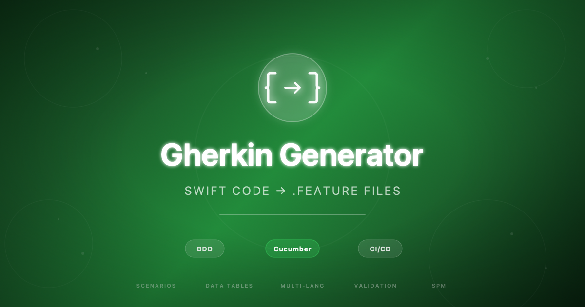 Gherkin Generator